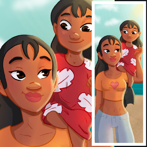 Lilo and Nani Bookmark