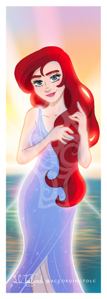 Ariel from Disney's "The Little Mermaid." Illustration by L.C. Ireland.