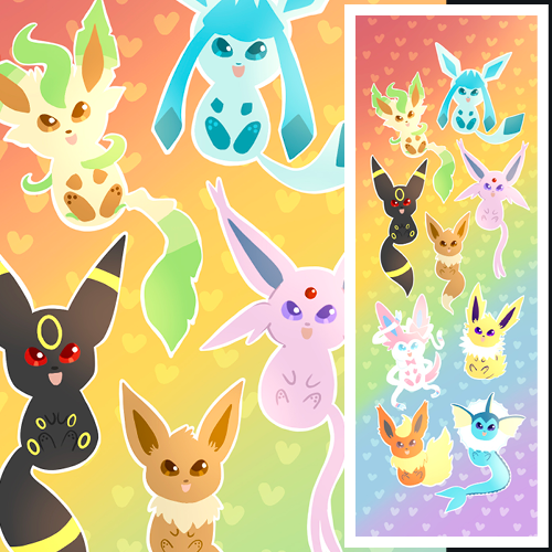 Eeveelutions Bookmark