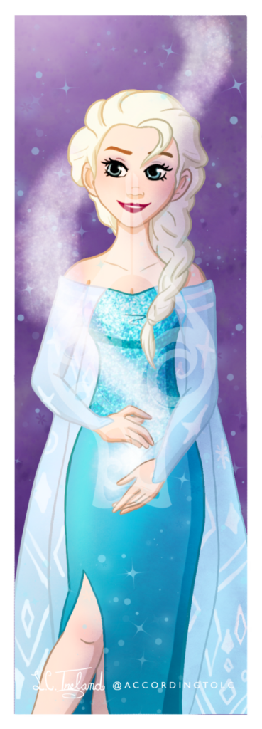 Elsa from Disney's "Frozen." Illustration by L.C. Ireland.