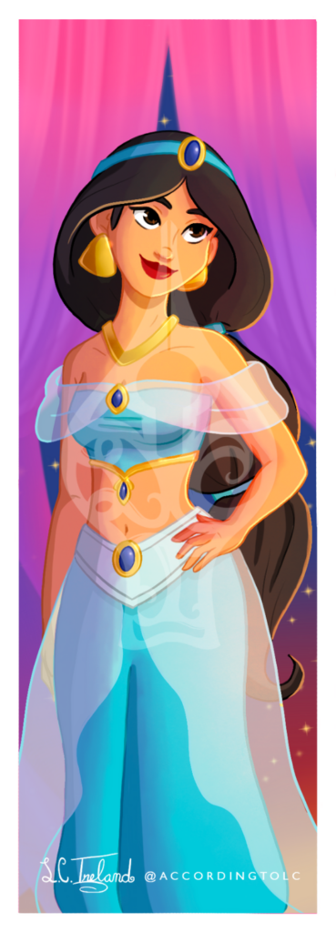 Jasmine from Disney's "Aladdin." Illustration by L.C. Ireland.