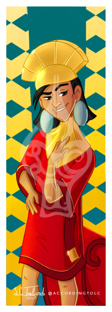 Kuzco from Disney's "The Emperor's New Groove." Illustration by L.C. Ireland.